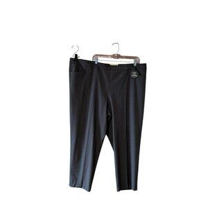 NWT Dressbarn  Dress Pants Gray Plus Size 24W Career Trousers Tummy Control NEW